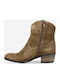 Ragazza Suede Women's Ankle Boots with Medium Heel Puro