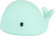 Flow Led Kids Decorative Lamp Moby Green 7.5x4.5x5.5εκ.