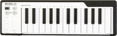 Arturia Midi Keyboard Microlab με 25 Πλήκτρα σε Μαύρο Χρώμα