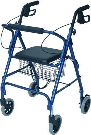 Brother Medical Foldable Rollator Blue