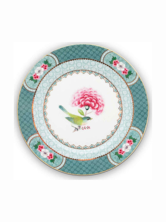 PiP Studio Blushing Birds Pastry Platou Deșert din Porțelan Albastru cu Diametru 17cm 1buc