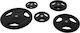 MDS Disc Cu Mânere Set Discuri De Tip Olimpic Cauciucate 1 x 15kg Φ50mm cu Mânere