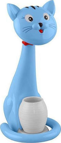 Horoz Electric Led Kids Decorative Lamp LED Cat Blue 18.6x18.6x37.4εκ.