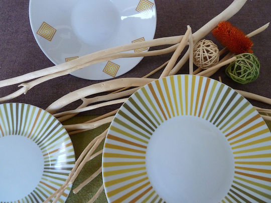 AB Mediteranian Colorat Porțelan Set de Vase 40buc