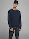 Jack & Jones Textured Herren Langarm-Pullover Sky Captain