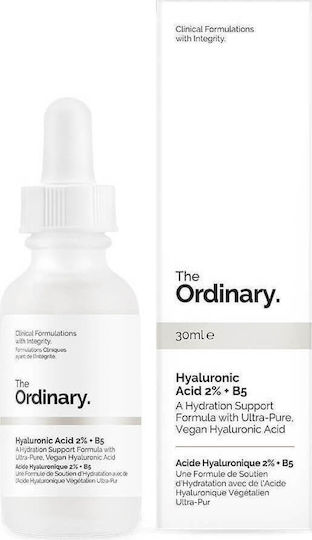 The Ordinary Hyaluronic Acid 2% & B5 Anti-Aging Face Serum with Hyaluronic Acid & Panthenol for Brightening 30ml