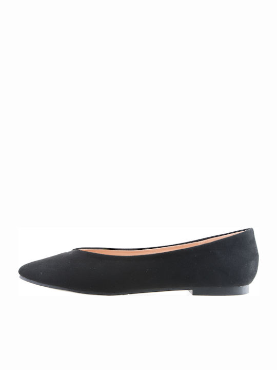 Antrin Anatomic Suede Ballerinas 231 Black