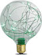 Elvhx LED Bulb 1.5W 125mm for Socket E27 and Shape G125 Green 135lm