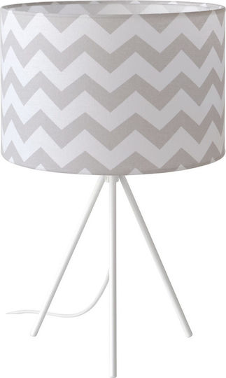 Veis Kinder Nachttischlampe Chevron Gray