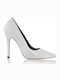 Sante Pointed Toe Stiletto White High Heels