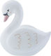 Sass & Belle Led Kids Decorative Lamp Freya Swan with Color Changes White 14x8.5x15εκ.