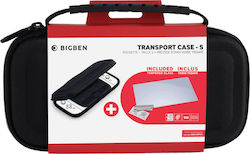 Bigben Interactive Transport Case - S Υφασμάτινη Θήκη Μεταφοράς για Κονσόλα Switch Lite Μαύρη