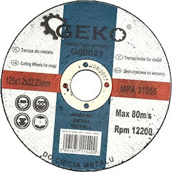 Geko G00021 Cutting Disc Metal Hole Diameter 125mm 1pcs