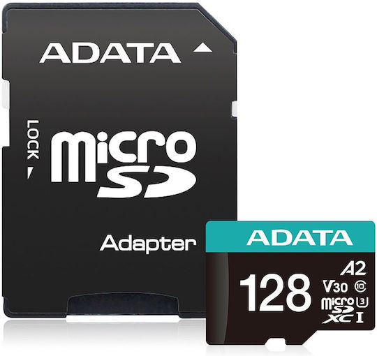 Adata Premier Pro SDXC 128GB U3 V30 A2 UHS-I с адаптер Карта памет