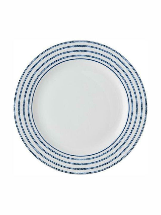 Laura Ashley Blueprints Πιάτο Γλυκού από Πορσελάνη Μπλε με Διάμετρο 18cm