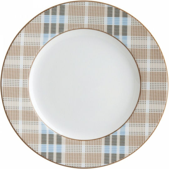 Ionia Obstteller Picnic Teller Wüste aus Porzellan Weiß mit Durchmesser 20cm