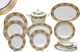 Porcelain Dinnerware Set Μπεζ 20pcs