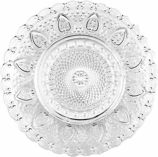 Homestyle Vintage Farfurie Deșert Sticlă Transparent cu Diametru 12.5cm 6buc Homestyle Vintage Farfurie Deșert Sticlă Transparent cu Diametru 12.5cm 6buc