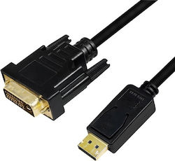 LogiLink 5m DVI-D male to DisplayPort male Cable Black (CV0133)