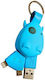 Munkees 3700 Keychain USB to Lightning / micro USB 0.1m Cable Blue