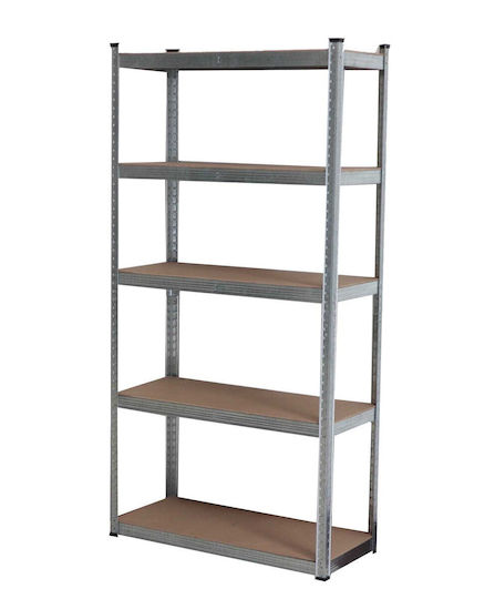 Bormann BSR2100 Raft Dexion Galvanizat 100x45x190cm cu 5 Rafturi Rezistență Totală 875kg