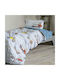 Nima Craftboy Set Kids Duvet Cover Single with Pillowcase Cotton Light Blue 160x240cm