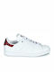 Adidas Stan Smith Γυναικεία Sneakers Cloud White / Collegiate Burgundy / Core Black