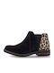 Clarks Demi Beat Leder Damen Chelsea Stiefeletten mit hohem Absatz Schwarz