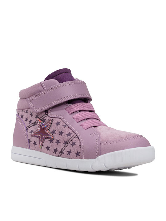 Kids Emery Beat T Suede Παιδικά Μποτάκια με Φερμουάρ Μωβ