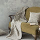 Nima Armchair Throw Adamello 180x180cm Beige 23455