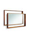 Artline Memory L5013 Wall Mirror with Brown Wooden Frame 80x120cm 1pcs