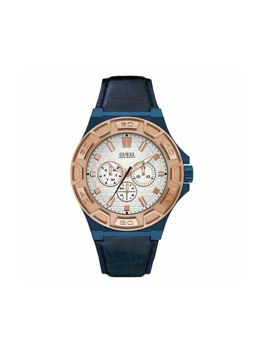 Guess Watch Chronograph Battery with Blue Rubbe...