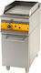 Sergas P4S7 with cabinet Commercial Flat Top LPG Griddle with Flat Plate 6kW 40x75x85cm