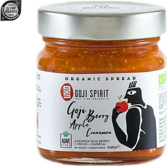 Goji Spirit Βιολογική Μαρμελάδα Goji Berry, Μήλο & Κανέλα με Αγαύη 240gr