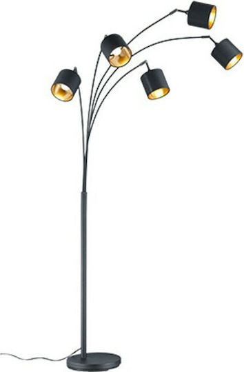 Trio Lighting Tommy Lampă de Podea Î200cm. Negru