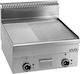 MBM EFT66LRC Commercial Flat Top Electric Chromium Griddle with Flat & Ribbed Plate 7.5kW 60x60x27cm