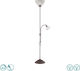 Trio Lighting Country Stehleuchte H180xB46cm. mit Fassung für Lampe E27 Weiß
