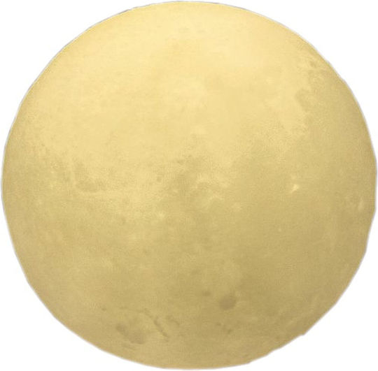 Moses Kids Decorative Lamp Moon Yellow 10x10cm