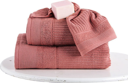 SB Home Πετσέτα Προσώπου Thomas 50x90εκ. Dusty Pink