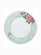 PiP Studio Blushing Birds Plate Shallow made of Porcelain White with Diameter 26.5cm