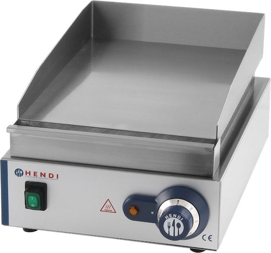 Hendi Blue Line Commercial Flat Top Electric Griddle with Flat Plate 2kW 30x42x22.5cm