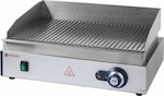 Hendi Blue Line 203170 Commercial Flat Top Electric Griddle with Ribbed Plate 2.4kW 55x42x24cm