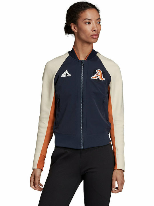 adidas Αθλητικό Μπουφάν Navy Μπλε