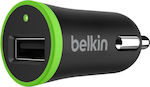 Belkin Φορτιστής Αυτοκινήτου Μαύρος Boost Up Συνολικής Έντασης 2.4A με μία Θύρα USB