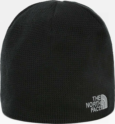 Bones Recycled Beanie Unisex Beanie Knitted in Black color