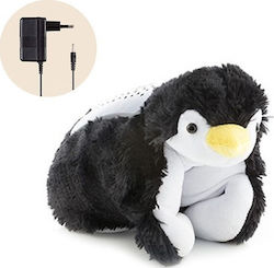 InnovaGoods Jucărie de Somn Plush Toy Projector Penguin din Țesătură cu lumină pentru 36++ Luni