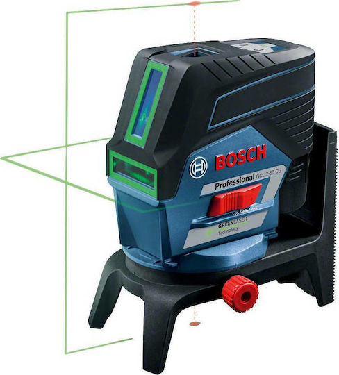 Bosch GCL 2-50 CG Combi Самонивелиращо Линейно Лазерен нивелир Зелен лъч 1.5V с Работен обхват 20м