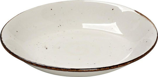 Espiel Terra Cream Πιάτο Βαθύ από Πορσελάνη με Διάμετρο 23.5cm