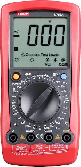 Uni-T UT-58Α Digital Multimeter with AC / DC / Resistance Measurement