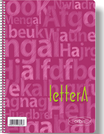 Globus Spiral School Notebook Ruled B5 3 Subjects Orbis LetterA